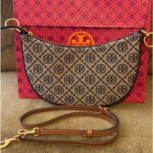 Tory Burch T Mini Hobo Crossbody w/ Matching T Monogram Espadrilles